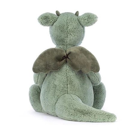 JellyCat - Smok Miętowo - Szary 108 cm