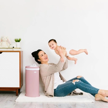 Ubbi Stalowy Kosz na Pieluchy Matte Pink