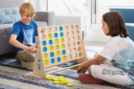 BS Toys, Gra 4 w Rzędzie Niebiesko-Zielone XL