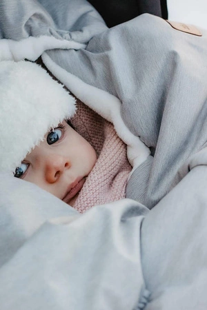 Beaba Śpiwór zimowy do wózka 6-24m Heather grey