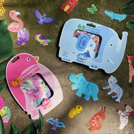 Naklejki dla maluchów ZWIERZĄTKA SAFARI DJ00059