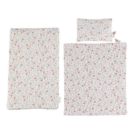 Little Dutch Drewniane łóżeczko dla lalek z pościelą FSC LD7097