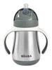 Beaba Bidon niekapek ze słomką termiczny 250 ml Mineral grey