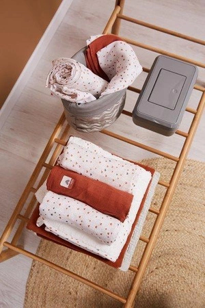 bébé-jou Otulacze bambusowo-muślinowe 70 x 70cm (3 szt.) Hearts 3051061