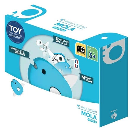 Halftoys Magnetyczny Składany Samogłów z Książeczką