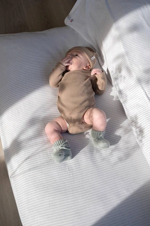 Lodger Czapeczka bawełniana brązowa Ciumbelle Beige 0-6 m