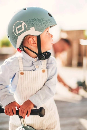 SCOOTANDRIDE Kask z odblaskami XXS-S dla dzieci 1-5 lat Steel Dog