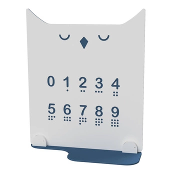 Drewniana tablica edukacyjna niebieska sowa meble dla dzieci zabawka Micki