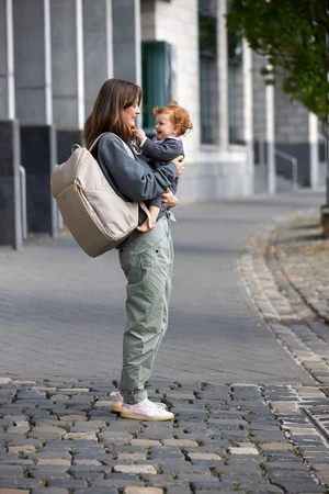 Lassig Green Label Plecak dla mam z akcesoriami Slender Up Backpack taupe