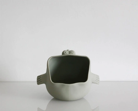 Silikonowy Czerpak Rozdymka Scrunch - Szałwiowy