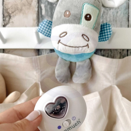 WOOPIE Interaktywny Pluszak Przytulanka dla Niemowląt Światło Dźwięk Osiołek Usypiacz