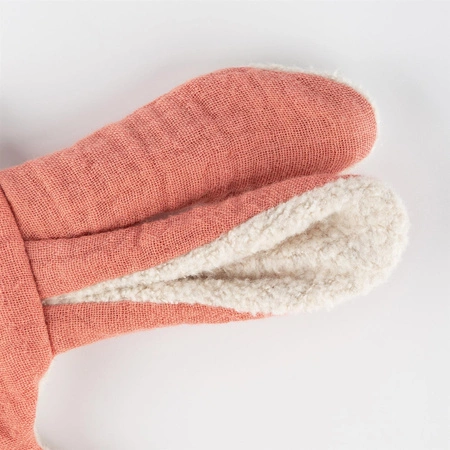 Przytulanka komforter Muślinowy Króliczek szeleścik szmatka dzieci sigikid