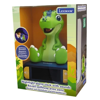Lampka nocna budzik cyfrowy Lexibook RL800DINO