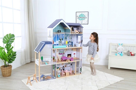 Domek dla lalek xxl Rezydencja Maya 28 el. Ecotoys
