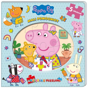 Mali pomocnicy. Książka z puzzlami. Świnka Peppa