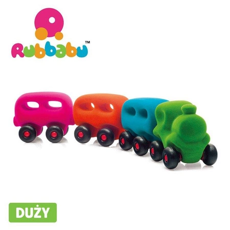Rubbabu Pociąg z 3 magnetycznymi wagonami sensoryczny
