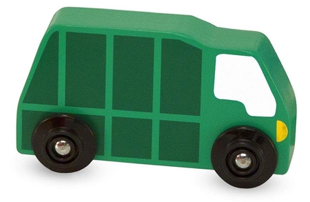 Drewniane autka pojazdy miejskie 9szt. Melissa and Doug 13170-MD