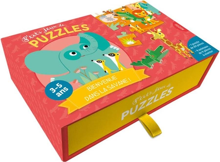 Auzou Puzzle ze zwierzątkami 3D Na sawannie 49606