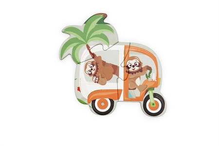 Scratch, 2 w 1 Puzzle podłogowe i pierwsze puzzle - Miasto 80 el.