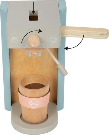Drewniany ekspres do kawy Tasty 12247-Small Foot, kuchnia dziecięca
