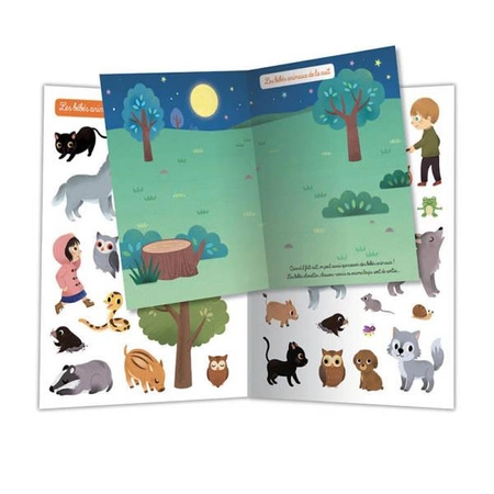 Auzou Zeszyt 500 naklejek Małe zwierzątka 77241