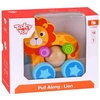 TOOKY TOY Drewniany Lew Do Ciągnięcia za Sznureczek