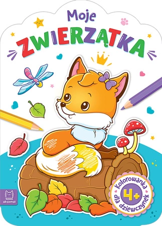 Moje zwierzątka. Kolorowanka dla dziewczynek