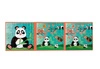 Scratch, Puzzle magnetyczne - książka podróżna Panda 2 obrazki 40 elem.
