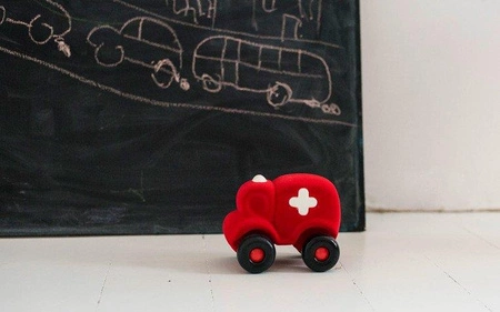 Rubbabu Karetka sensoryczna czerwona (uzupełnienie asortymentu A – indeks 20318)