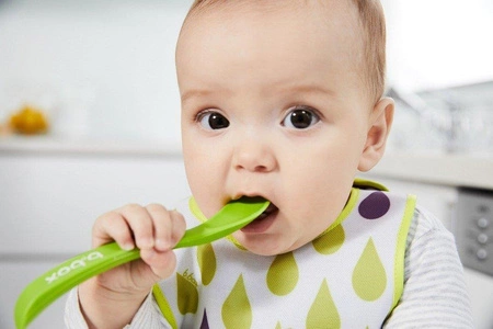 Silikonowe łyżeczki 2 szt., różowo-fioletowe, b.box