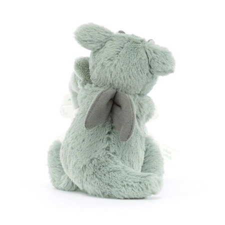 JelllyCat - Smok Szmatka Przytulanka Miętowo-Szara 34 cm