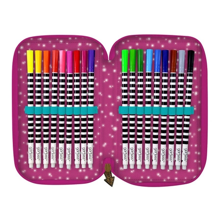 Potrójny Piórnik z Wyposażeniem - Gorjuss - Fairground - Fireworks