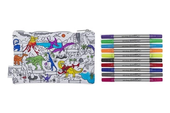 Piórnik do malowania, dinozaury, eatsleepdoodle