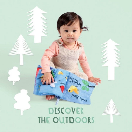 Książeczka interaktywna, Mały ptaszek, 216130-Manhattan Toy, zabawki dla niemowląt