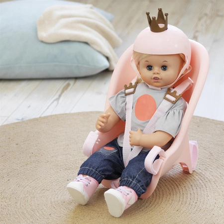 Fotelik rowerowy dla lalki zabawka dla dzieci nauka bezpieczeństwa Skrallan