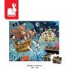 Puzzle w walizce Wyprawa po skarb 36 elementów 4+ Made in France, Janod