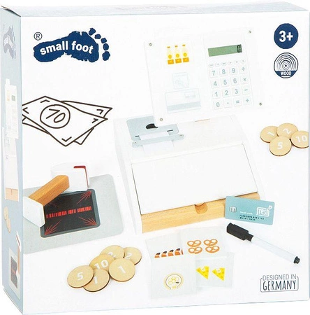 Drewniana kasa sklepowa dla dzieci z kalkulatorem Fresh Small Foot 12249-SF