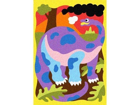 Album do kolorowania piaskiem Dinozaury 5l+ SABBIARELLI