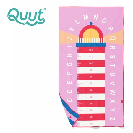QUUT Dwustronny ręcznik plażowy PlayTowels L (180 x 100cm) Lighthouse Cherry