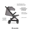 Easywalker Jackey Kompaktowy, samoskładający się wózek spacerowy z torbą transportową Marble Grey