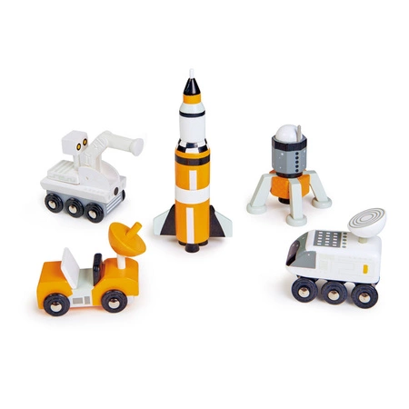 Zestaw pięciu kosmicznych pojazdów, Tender Leaf Toys