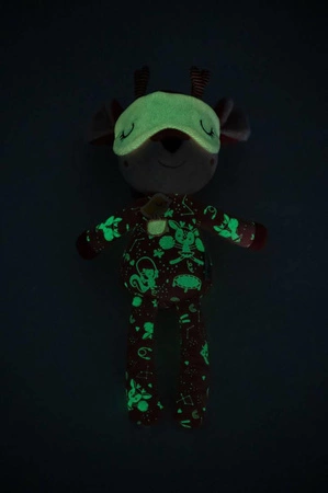 LILLIPUTIENS Przytulanka do spania z elementami fluorescencyjnymi Sarenka Stella 6m+