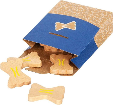 Drewniany makaron do zabawy dla dzieci w kuchni sklepie Fresh Small Foot 12350