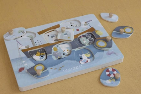 Little Dutch Puzzle dźwiękowe Sailors Bay LD4762