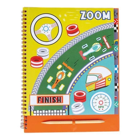 Samochody Książeczka z Błyszczącymi Foliami do Ozdabiania