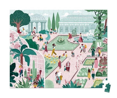 Puzzle w walizce Ogród botaniczny 200 elementów 7+ Made in France, Janod