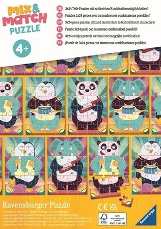 Ravensburger Mix&Match Puzzle Zwierzaczki