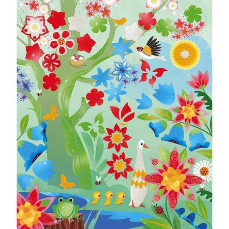 Zestaw kreatywny Perłowe plakatówki 4 pory roku 7+, Janod