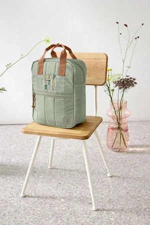 Lassig Plecak mini kwadratowy Little Gang Light khaki