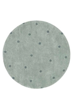 Dywan do prania Round Dot Blue Sage Ø140cm